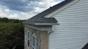 a close up of a bucks county homeowner's new roof