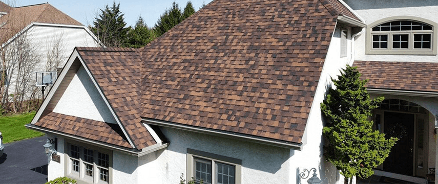 pictured is a residential roof for residential roofing faq blog